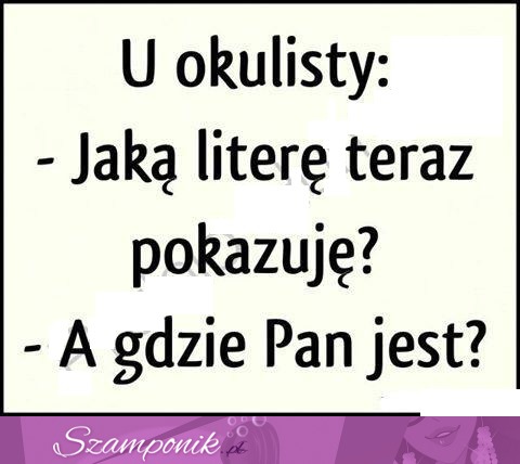 U okulisty...