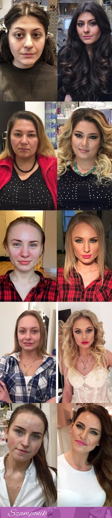 Nie WIERZĘ! Zobacz te same KOBIETY przed i po wykonaniu makijażu!