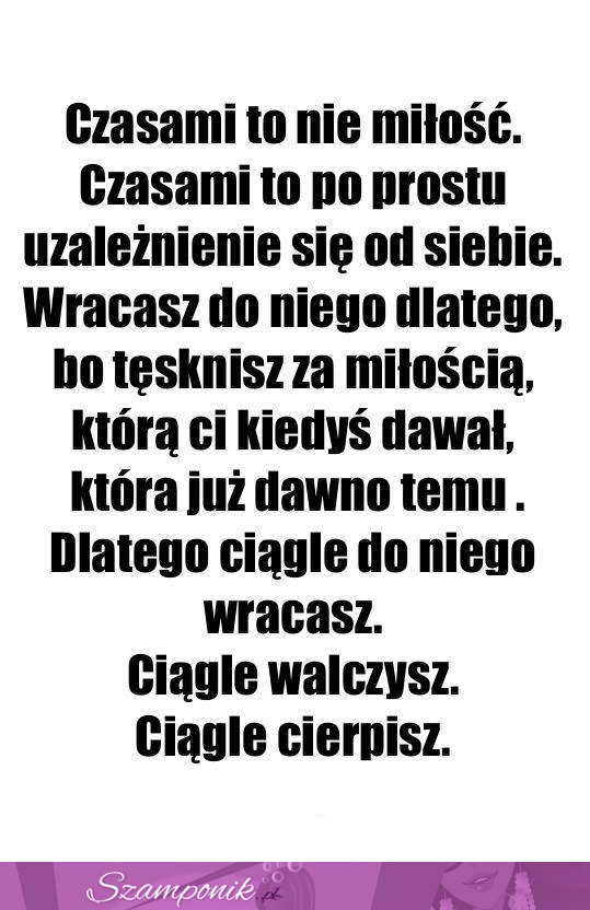 Czasami to nie miłość