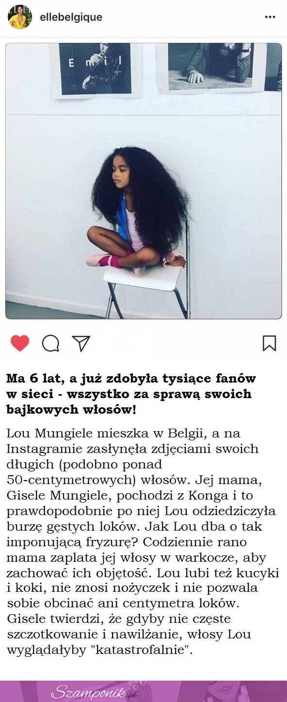 Dziewczynka z NAJPIĘKNIEJSZYMI włosami w sieci - oto Lou Mungiele