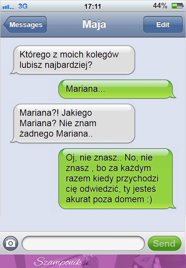 Którego z moich kolegó lubisz najbardziej