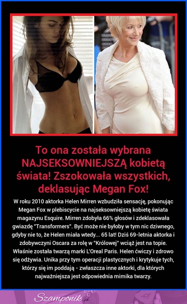 To ona została wybrana NAJSEKSOWNIEJSZĄ kobietą świata!