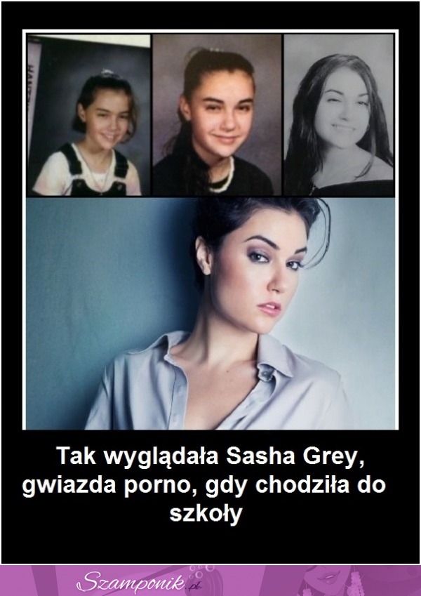 Tak wyglądała SASHA GREY, gdy chodziła do SZKOŁY! WOW :)