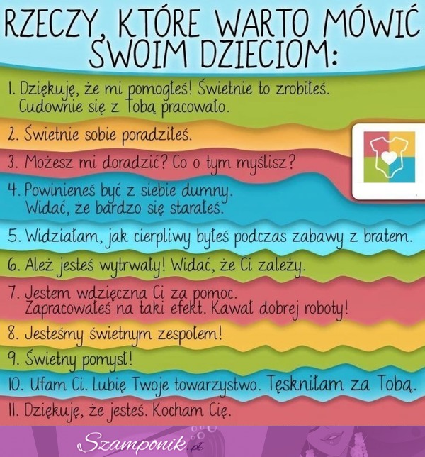 Rzeczy, które WARTO mówić swoim dzieciom ;)