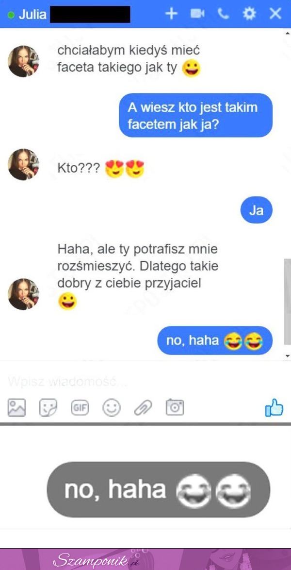 Facet przegryw... Na zawsze w friendzone ;(