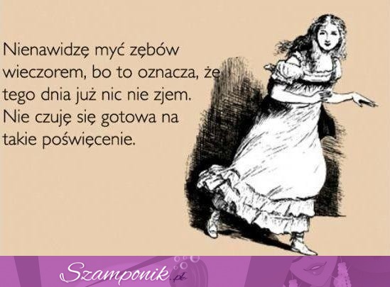 Mycie zębów wieczorem ;D