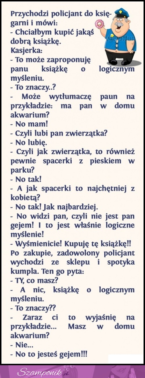 Przychodzi POLICJANT do księgarni... MEGA dowcip!