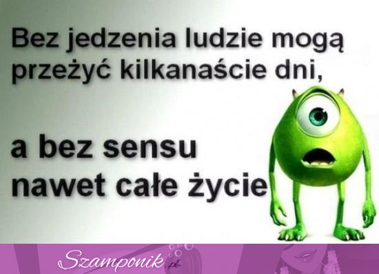 Bez jedzenia ;D