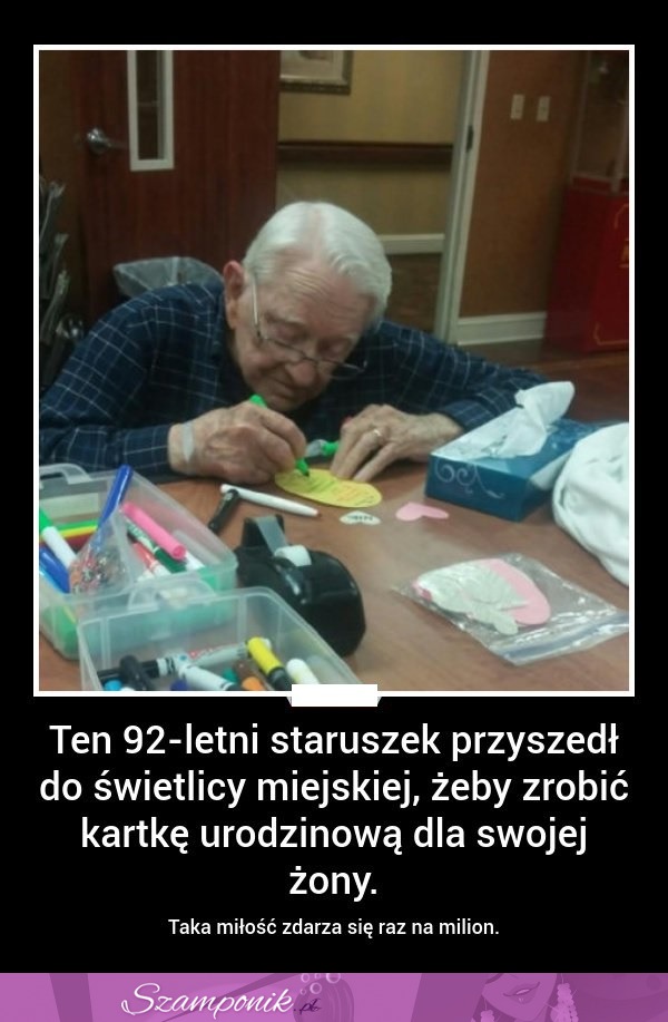 Taka miłość zdarza się raz na milion... Zobacz, co zrobił starszy mężczyzna dla swojej ukochanej żony