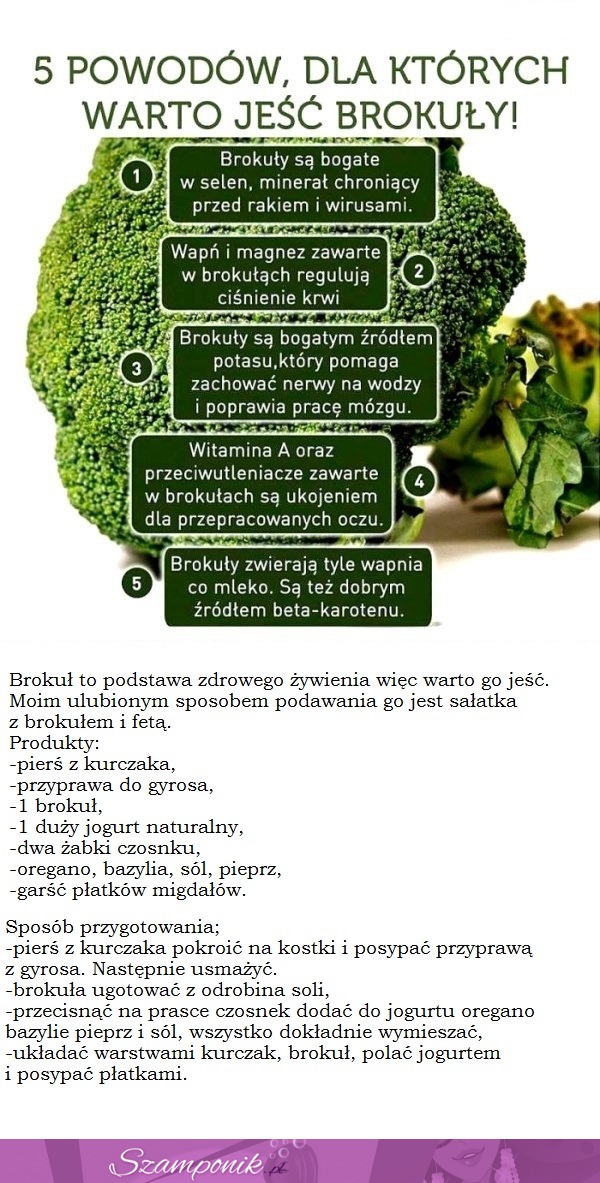 5 powodów, dla których WARTO jeść brokuły + PRZEPIS na pyszną sałatkę z brokułem i fetą ;)