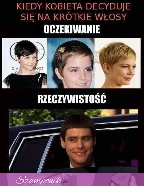 Kiedy KOBIETA decyduje się na KRÓTKIE WŁOSY!  Oczekiwania vs rzeczywistość, haha