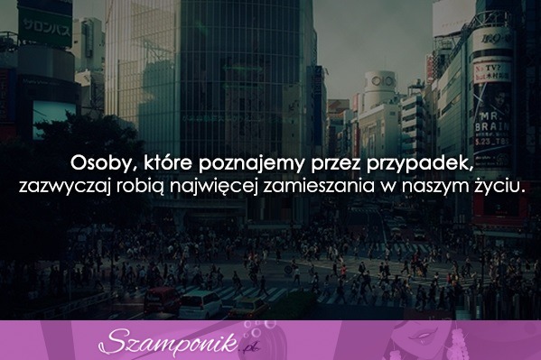 Osoby, które poznajemy przez przypadek...