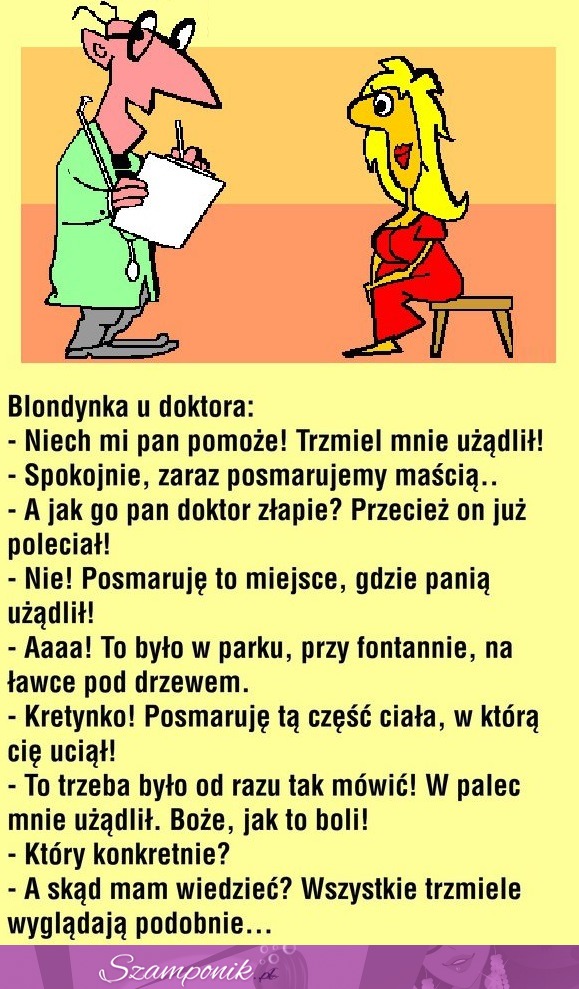 MOCNY KAWAŁ; Blondynka przychodzi do lekarza po pomoc! HAHA