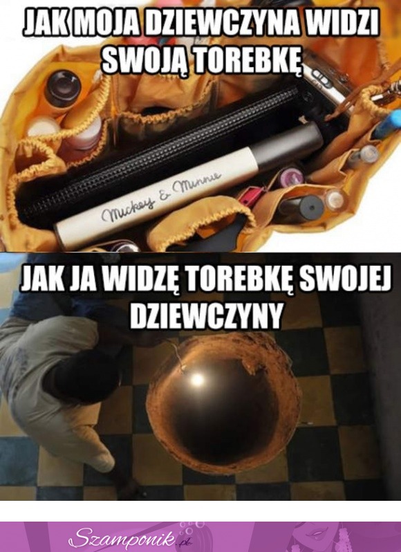 Zobacz jak chłopak widzi Twoją torebkę, haha xD