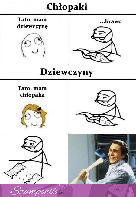 Jak reagujcie ojciec, gdy dowiaduje się czy chłopak albo dziewczyna są w związku, haha dobre :D