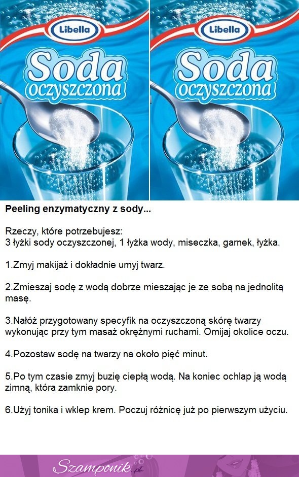 Peeling ENZYMATYCZNY z sody. MEGA!