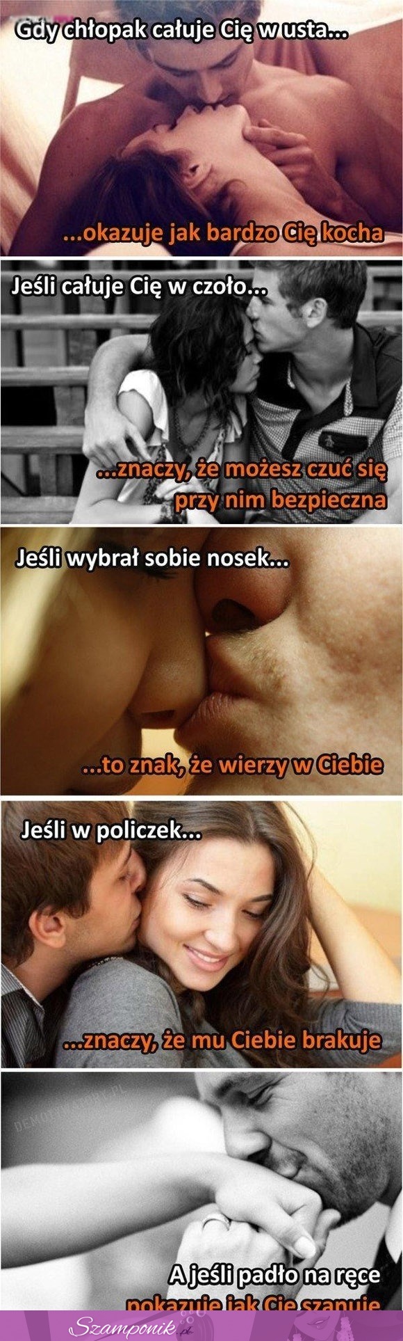 Pocałunki mężczyzny