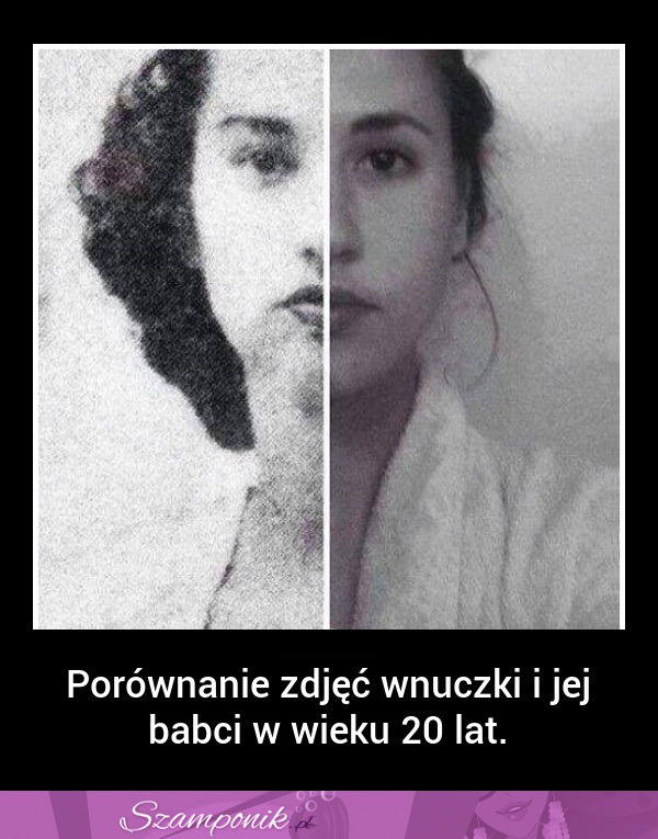 WOW! Porównanie FOTOGRAFII wnuczki i jej babci w wieku 20 lat!