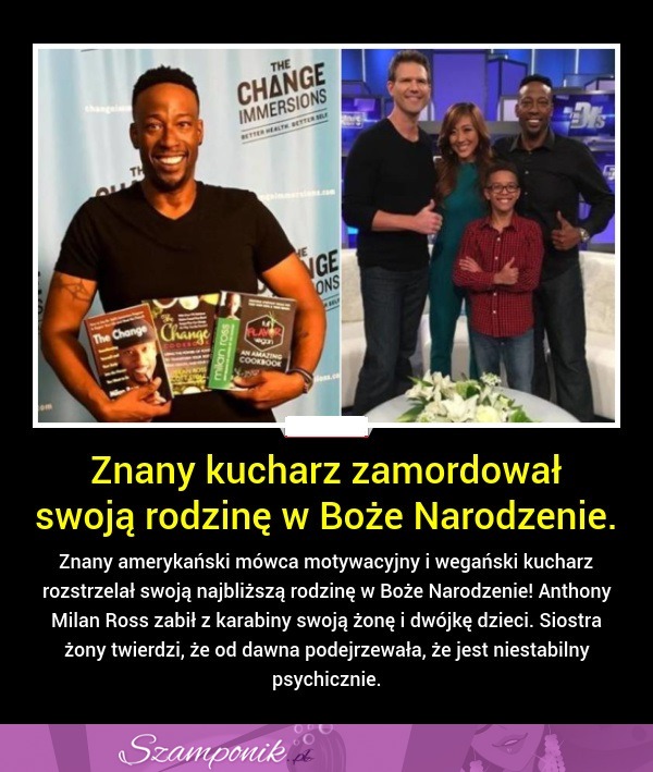 Znany kucharz zamordował swoją rodzinę w Boże Narodzenie!