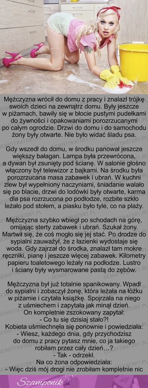 Mężczyzna wrócił do domu z pracy i znalazł... HAHA MEGA