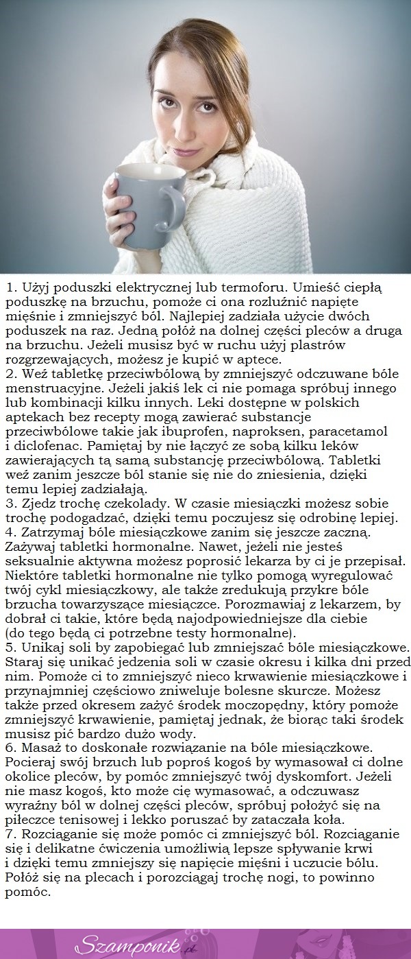 Domowe sposoby na bóle menstruacyjne. Nr 5 jest najbardziej zaskakujący!