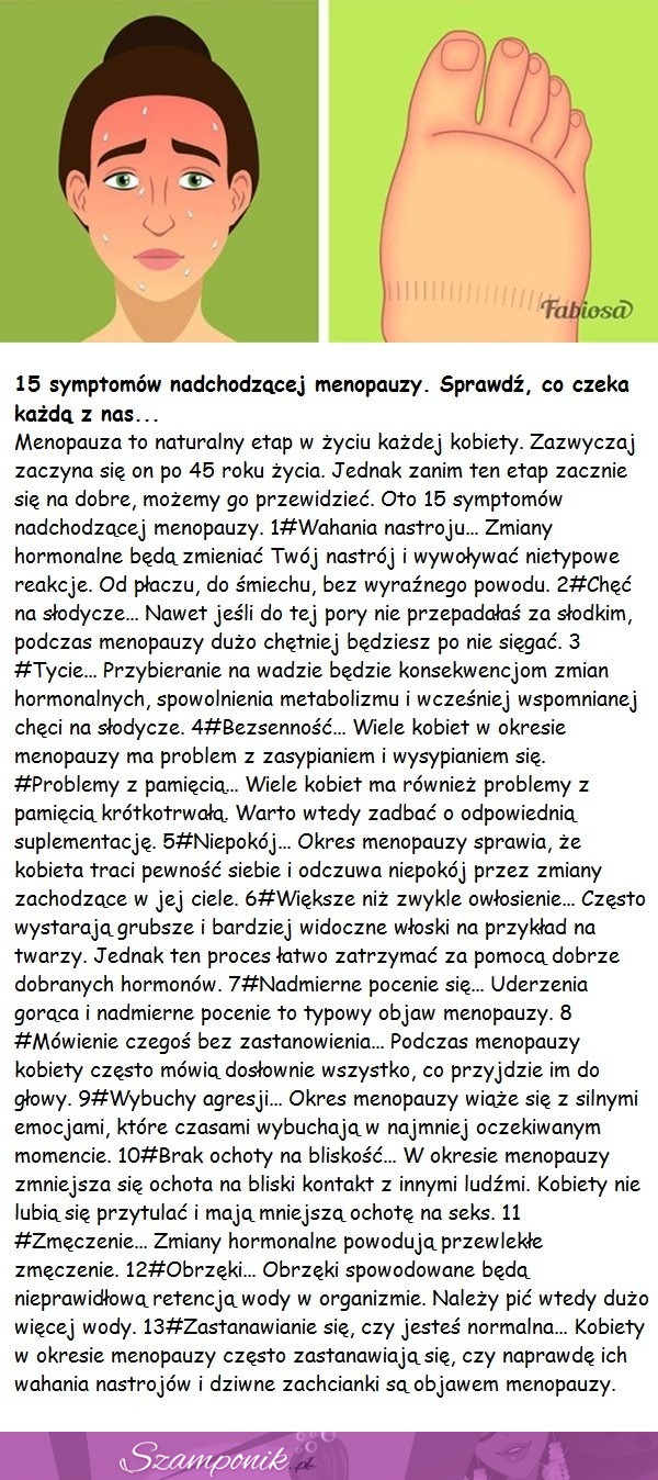 15 symptomów nadchodzącej menopauzy. Sprawdź, co czeka każdą z nas!