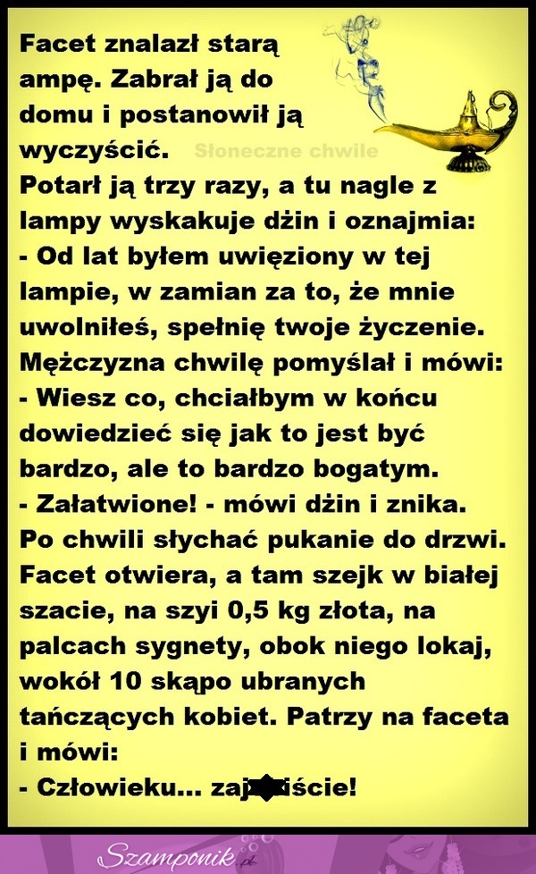 Życzenie zostało spełnione... nie ma o co się czepiać ;)