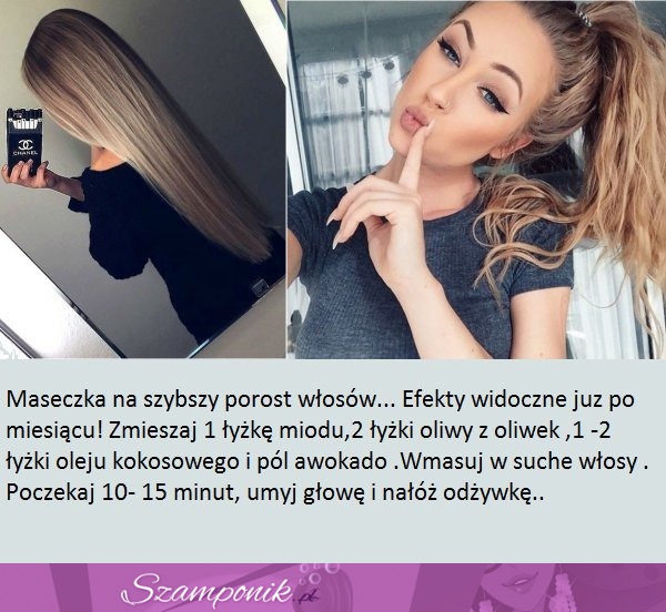 Maseczka na szybszy porost włosów! EKSTRA!