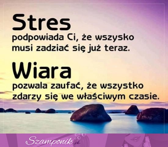 Stres vs wiara