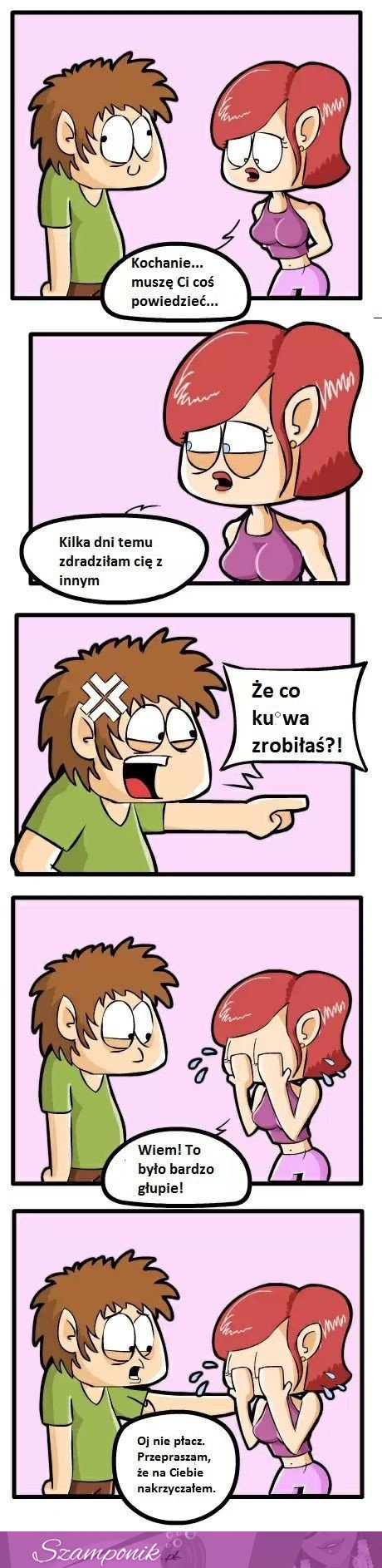 ZDRADZIŁA go z innym, zobacz reakcję kolesia, masakra :/