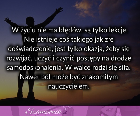 W życiu nie ma błędów