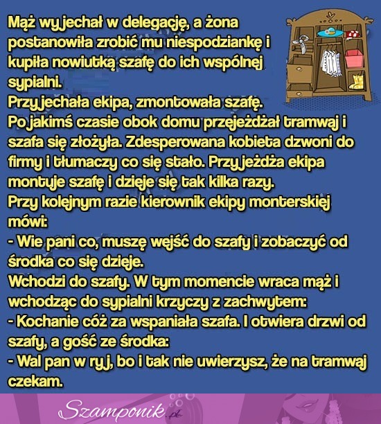 MEGA KAWAŁ; FACET chciał naprawić szafę A TU NAGLE... HAHA DOBRE!