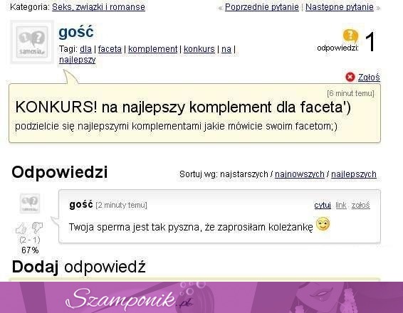 Zobacz najlepszy komplement jaki można powiedzieć dziewczynie, każdemu się to spodoba! :D