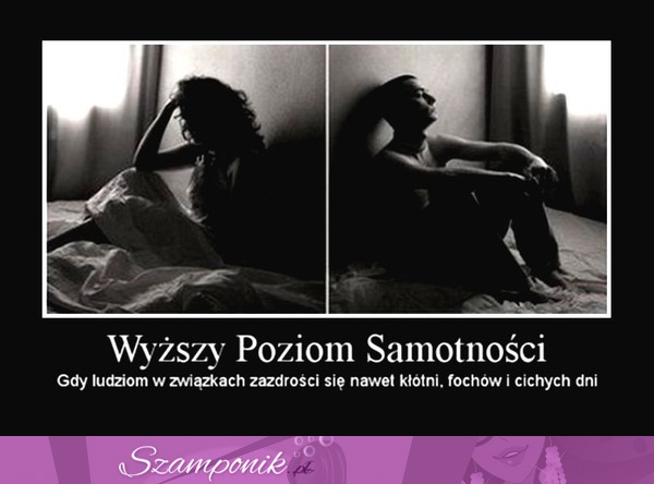 Wyższy poziom samotności