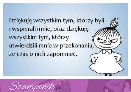 Dziękuję wszystkim