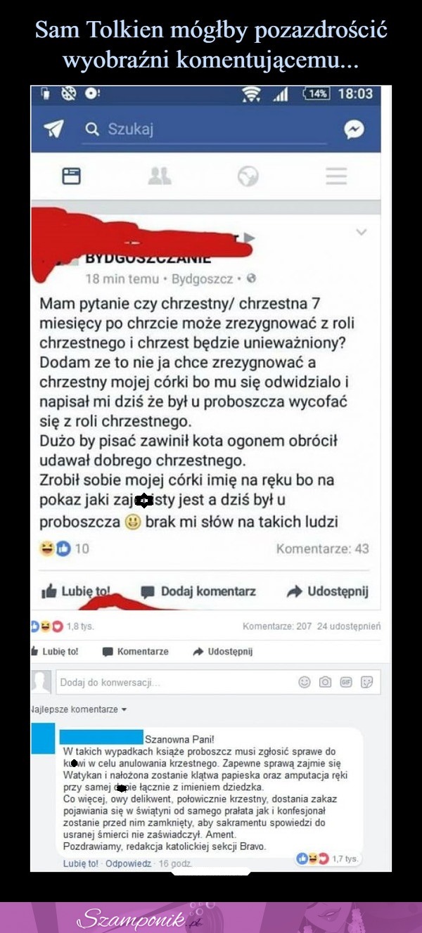 Można pozazdrościć wyobraźni komentującemu... BEKA!