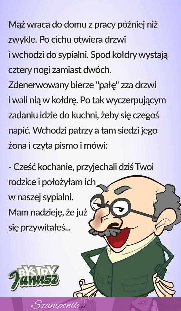 Mąż bardzo ładnie przywitał swoich rodziców ;)