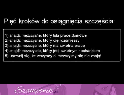 5 kroków do szczęścia