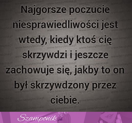 Poczucie niesprawiedliwości