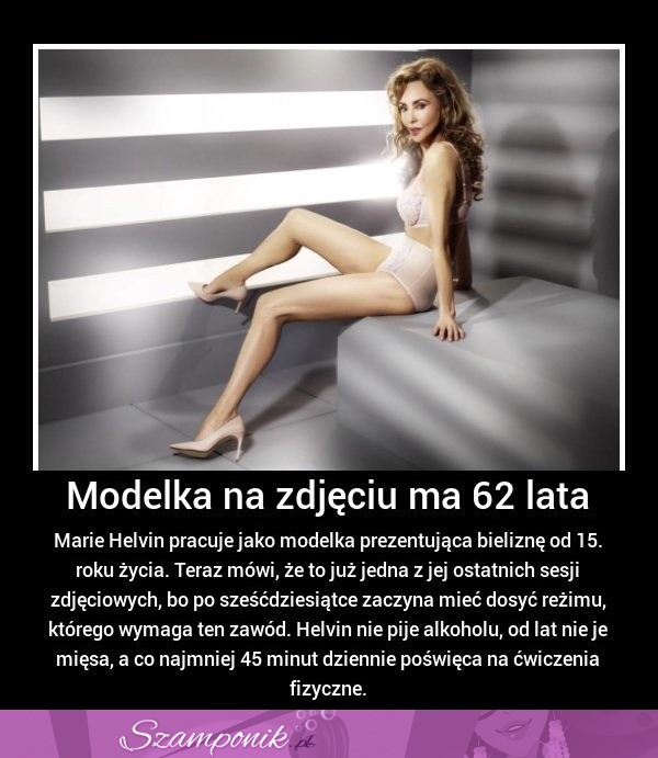 MODELKA na zdjęciu ma 62 lata! SZOK, wygląda jak nastolatka!