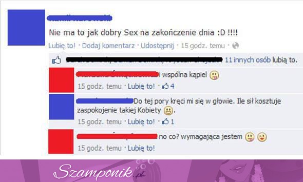 "Nie ma to jak dobry se... na zakończenie dnia" - obrzydliwa rozmowa na facebooku! :-/