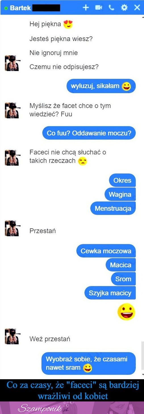 Niestety ale nastały takie CZASY, że FACECI są bardziej WRAŻLIWI od kobiet! MASAKRA