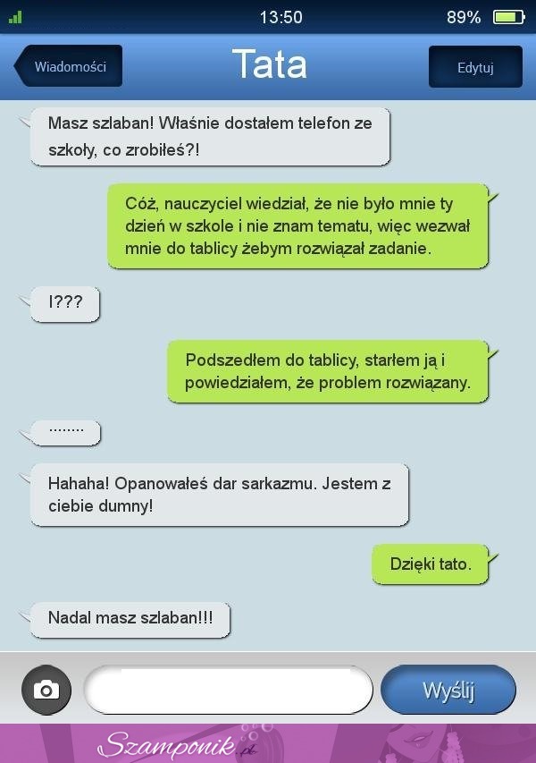 Dostał  KARĘ od ojca za SARKAZM na LEKCJI! Haha mistrz