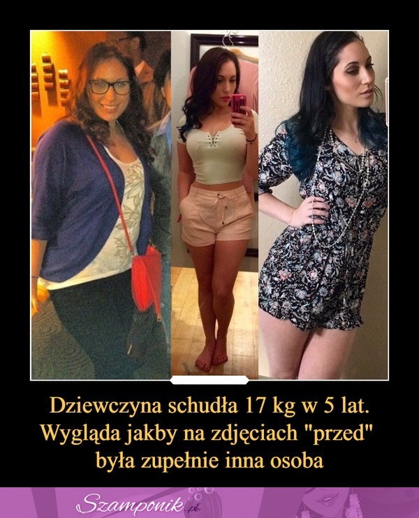 Dziewczyna schudła 17 kg w 5 lat. Czy to ta sama osoba? Wielki podziw!