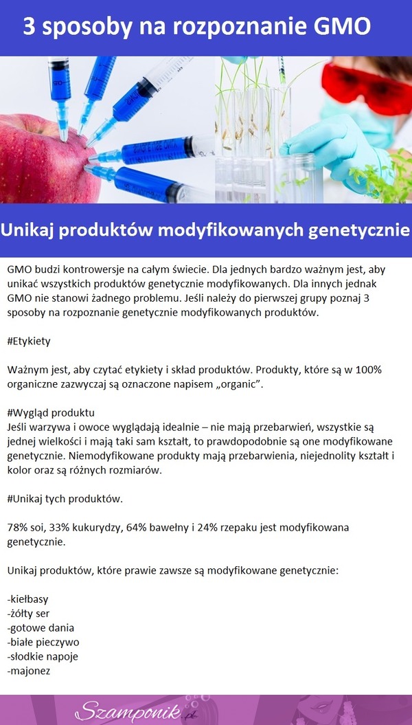 3 sposoby na rozpoznanie GMO!