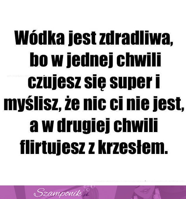 Zdradliwa wódka