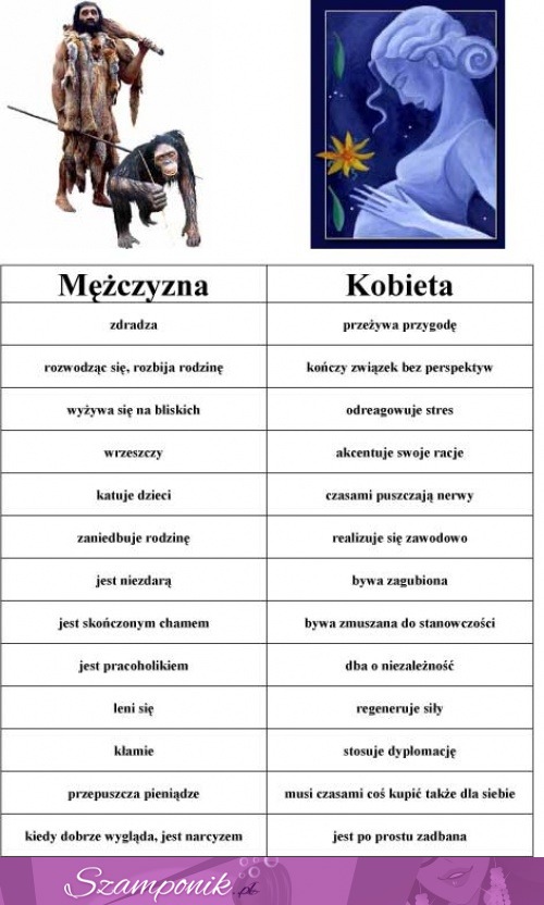 Zobacz jaka jest różnica między kobietą a mężczyzną...PADNIESZ !!!