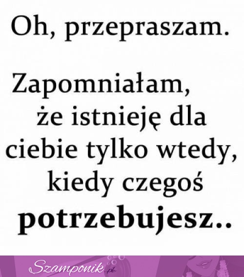 Oh... przepraszam, że...