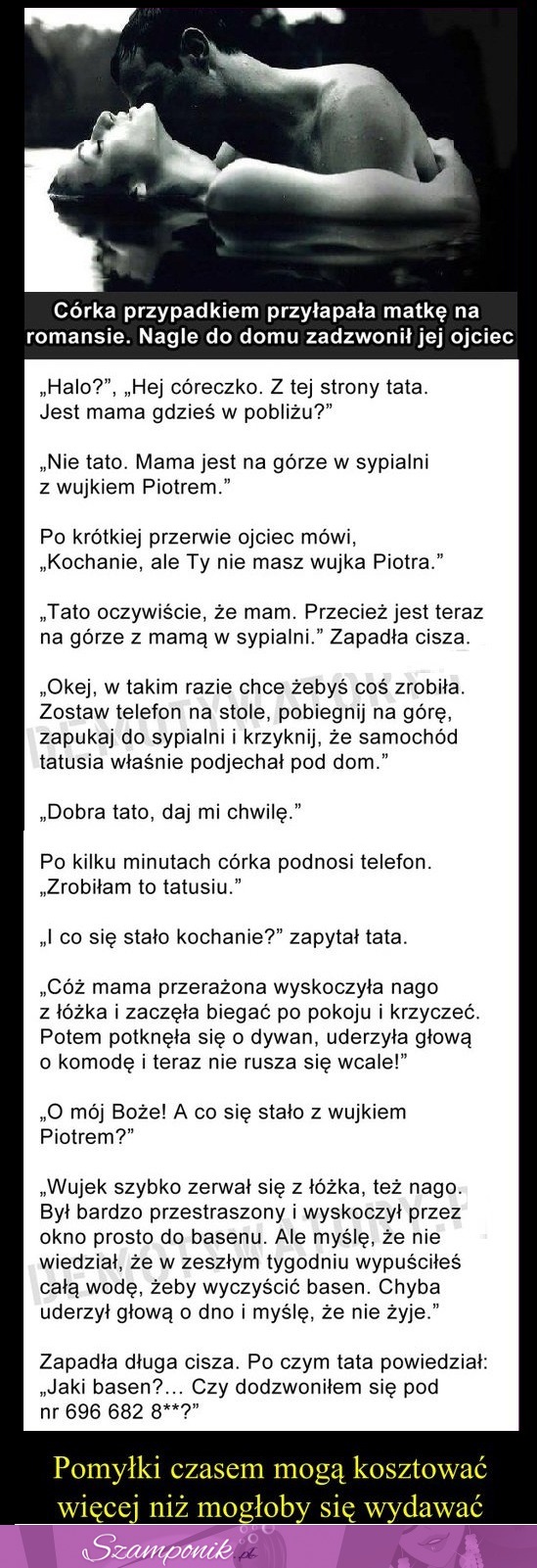 Córka przypadkiem przyłapała MATKĘ na ROMANSIE! Nagle do domu zadzwonił ojciec...Ta POMYŁKA DUŻO KOSZTOWAŁA!