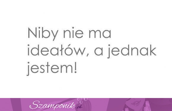 Niby nie ma ideałów